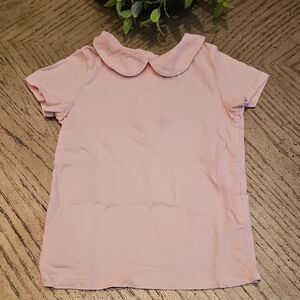 OshKosh B'gosh Light Pink Short Sleeve Tee with Peter Pan Collar Size 4